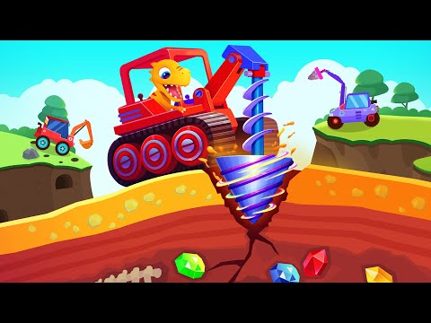 Dinosaur Digger Excavator Game Video