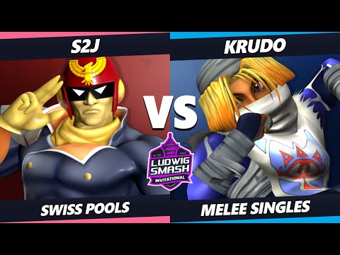 Ludwig Invitational - S2J (Captain Falcon) Vs. Krudo (Sheik) SSBM Melee Tournament