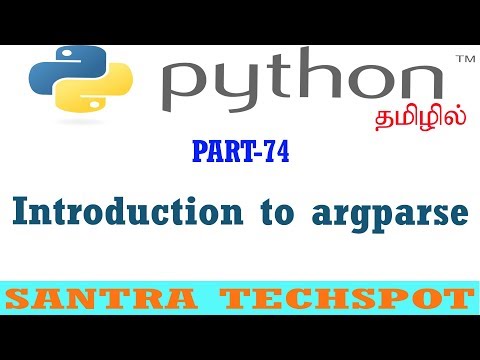 74 Introduction To Argparse In Python Python Tutorial In Tamil