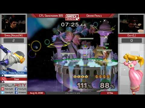 CFL Smackdown 189 Melee - SC Krudo (Sheik) vs Oaty (Peach) - Grand Finals