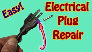How to Replace an Electrical Plug With a Broken Ground Pin How to Repair a Broken Electrical Plug