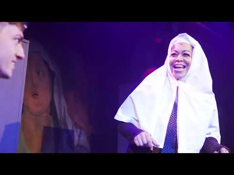 Promotional trailer still for Bare: A Pop Opera, spotlight on students at a Catholic school