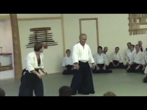 Chiba Sensei at Aikido of Champlain Valley - gyakute technique