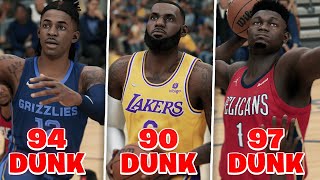 DUNKING With The BEST DUNKER On Every NBA Team | NBA 2K22