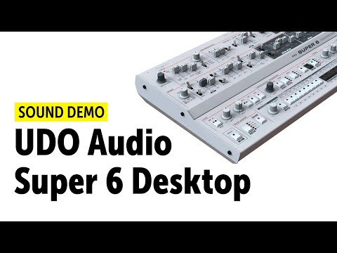UDO Super 6 - Desktop Analog Hybrid 12-Voice Synthesizer | Reverb