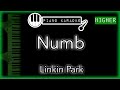Numb (HIGHER +3) - Linkin Park - Piano Karaoke Instrumental