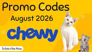 Chewy Promo Codes August 2026 | 20% Off, $20 Off & Free Gift Codes