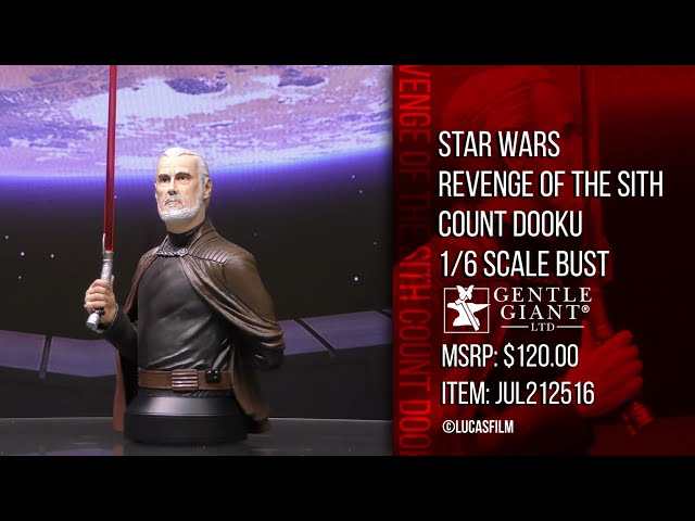 Vídeo relacionado con Diamond Select Toys Star Wars: Revenge of The Sith: Count Dooku 1:6 Scale Bust, Multicolor