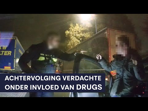 Politie | Achtervolging | Rijden onder invloed van drugs | Rijden met een ongeldig rijbewijs.
