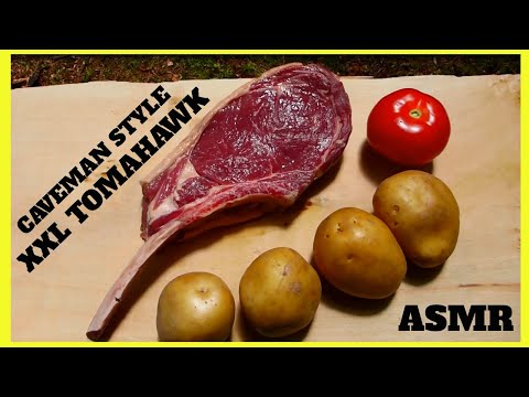 XXL Tomahawk Steak - Caveman Style - Outdoor Bushcraft🔥🔥