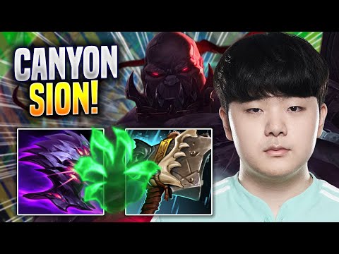 CANYON TRIES SION WITH NEW BUFFS! - DK Canyon Plays Sion TOP vs Rumble! | Preseason 2023