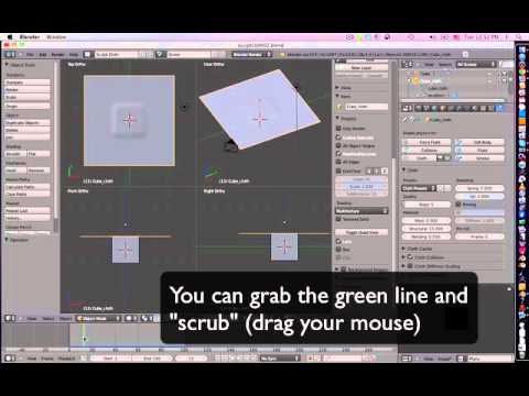 Blender Cloth with Plane and Cube.screenflow