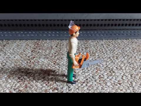 BRUDER bworld Forstarbeiter mit Zubehör