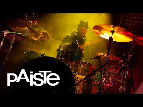Paiste Cymbal Setup: Joe Malafu drummer for Amy Shark