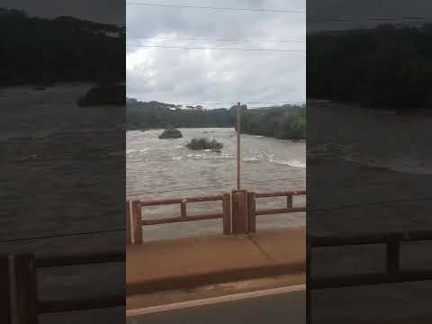 SANTA CATARINA RIO QUASE TRANSBORDANDO NA CIDADE DE ABELARDO MEU "DEUS"!