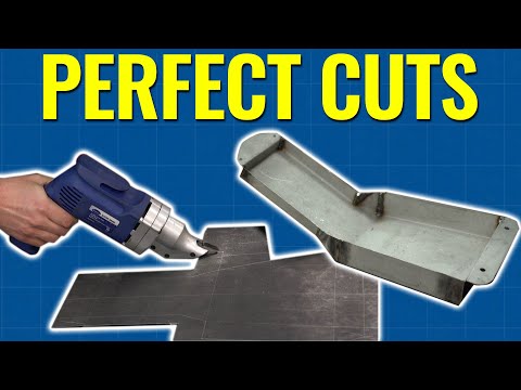 Perfectly Cut Sheet Metal For a Cafe Racer Electrical Tray - Why You NEED These Shears! Eastwood