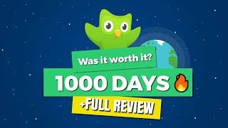 ONE THOUSAND (1000) days of Duolingo 🔥 - Was it worth it? (+FULL REVIEW)