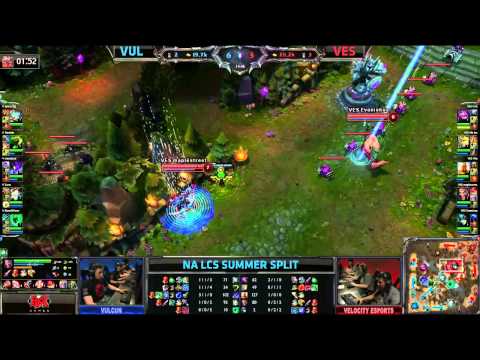 LCS NA Summer 2013 W1D2: Team Vulcun vs Velocity eSports (13.06.2013)