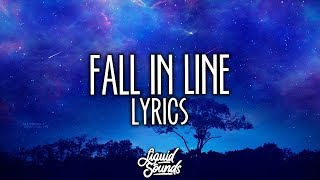 Christina Aguilera &amp; Demi Lovato - Fall In Line (Lyrics / Lyric Video)