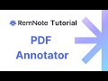 RemNote Tutorial: PDF Editor (Pro Version)