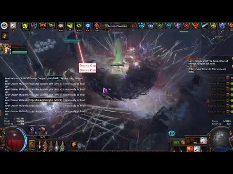 Poe 3.22 Magic Finding Drop Highlights from 30 Cemetery maps ~60 Div Profit