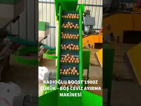 Kadıoğlu Boost 1900z Çürük Ceviz Ayırma Makinesi - Müşteri memnuniyet videosudur
