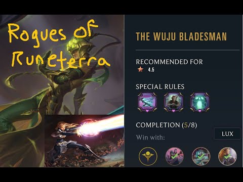 Lux (Lvl 26) vs Master Yi (3 star No epic) - The Wuju Bladesman - Rogues of Runeterra - Demacia Win
