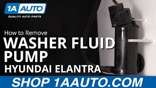 How to Replace Washer Fluid Pump 07-10 Hyundai Elantra