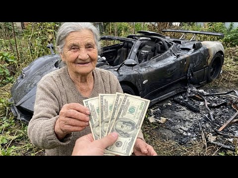 Restoring Completely Burned Pagani Zonda ($1000 DEAL) | FULL ASMR PROCESS