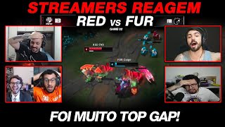 🚨 STREAMERS REAGEM o GUIGO tomou MUITO GAP na TOPLANER e foi AMASSADO pelo FNB | RED x FURIA