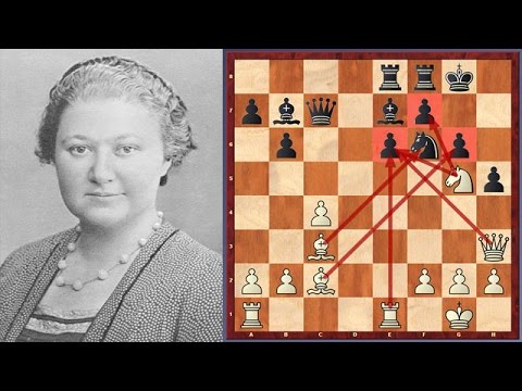 Absolutely Fantastic Sacrifice By The World's First Women's Chess Champion