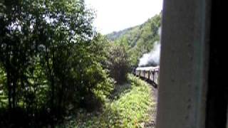 preview picture of video 'Dampfbahnfahrt Fränkische Schweiz 6/14, Abfahrt Muggendorf'