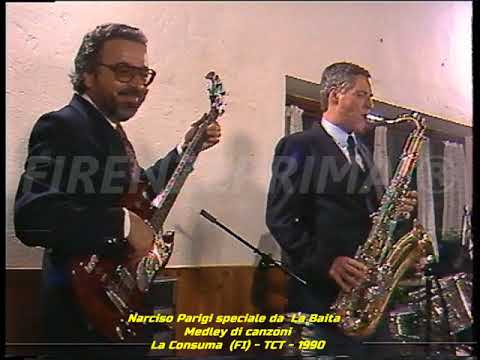 Speciale Narciso Parigi live da La Baita alla Consuma. Medley di canzoni - Firenze TIVU' - 1990