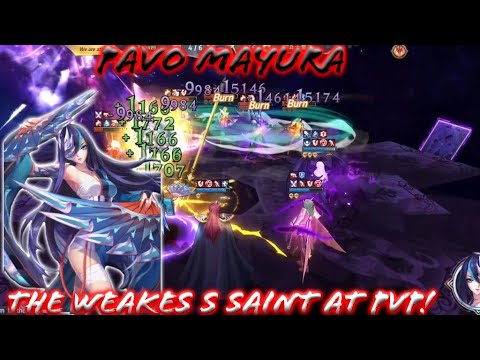 Saint Seiya: Awakening - Pavo Mayura the Weakest S Saint test at PvP! (with Black Saint match bonus)