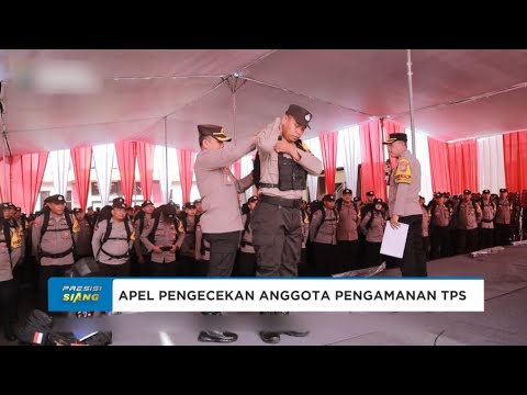 POLRES JEMBER GELAR APEL PENGECEKAN ANGGOTA PAM TPS