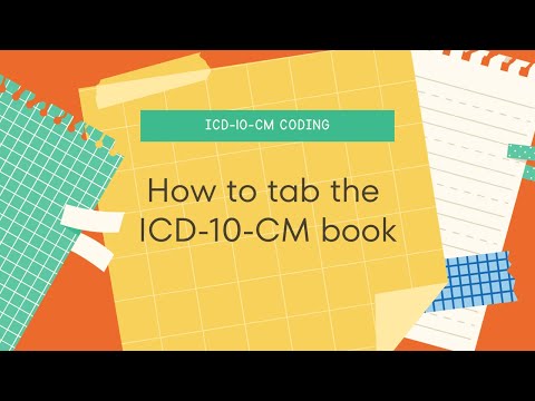 How to tab the ICD-10-CM book