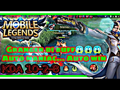 Mobile lagend Bang Bang || Granger Selepas Dibuff Auto Maniac Auto Win Ditahun 2020
