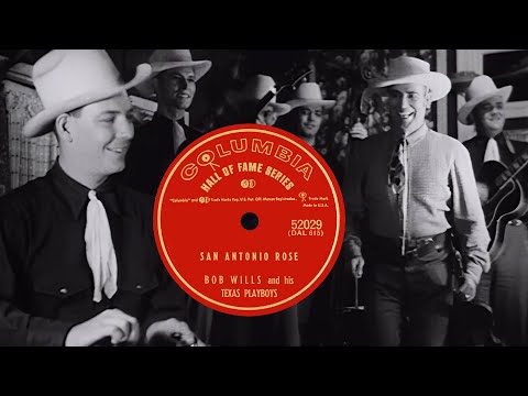 Bob Wills   San Antonio Rose 1938 Instrumental  fiddle version with Leon on steel from 1940 film