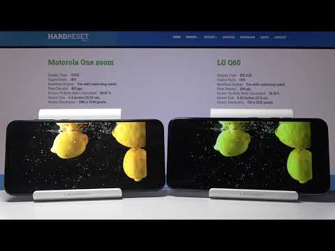 Display Comparison Motorola One Zoom vs LG Q60 - Display Quality Checkup