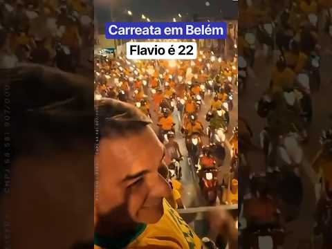 Flavio em Belém carreata top @flaviobolsonaro #belem #para #brasil
