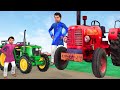 Giant Tractor Vs Mini Tractor Challenge Hindi Kahani Hindi Moral Story Must Watch Funny Comedy Video