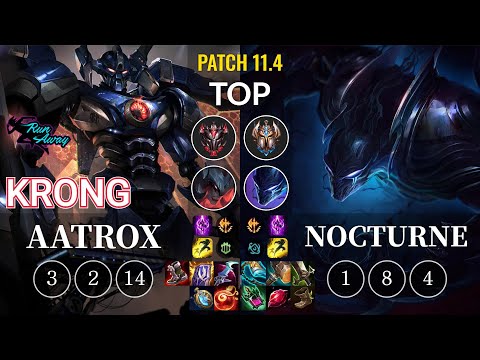 RNW KronG Aatrox vs Nocturne Top - KR Patch 11.4
