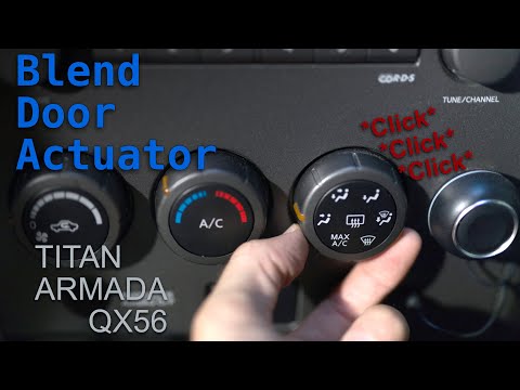 HVAC Mode Blend Door Actuator Replacement | Nissan Titan, Armada, Infinity QX56