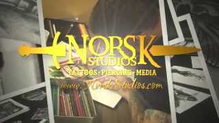 preview picture of video 'Norsk Studios: Tattoos, Piercings, & Media (678) 745-3463 - Buford GA, Gwinnett, Custom Tattoos'