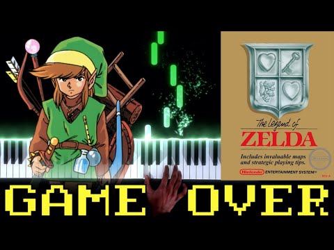 The Legend of Zelda (NES) - Game Over - Piano|Synthesia