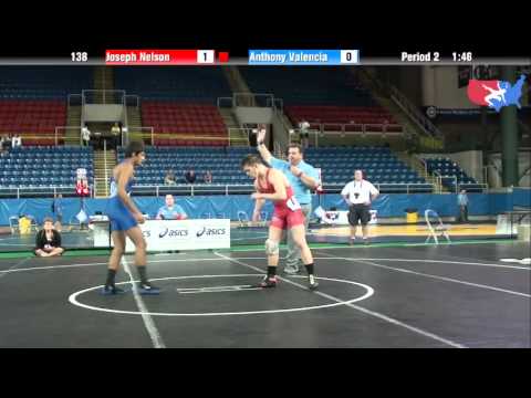 Fargo 2012 138 Round 5: Joseph Nelson (Wisconsin) vs. Anthony Valencia (California)