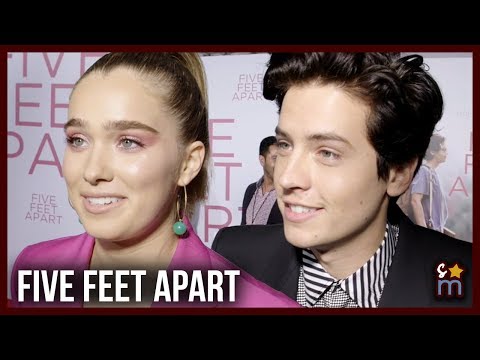 Cole Sprouse & Haley Lu Richardson Talk FIVE FEET APART & Message of Movie at Premiere Video