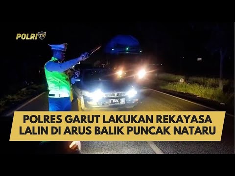 POLRES GARUT LAKUKAN REKAYASA LALIN DI ARUS BALIK PUNCAK NATARU