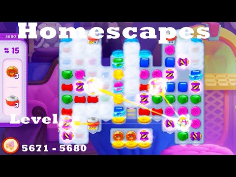 Homescapes level 5671 - 5680 HD gameplay  - higher level | walkthrough | ios | pc game | android