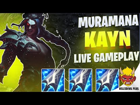 MURAMANA LATE GAME DAMAGE BLUE KAYN! - Wild Rift HellsDevil Plus Gameplay